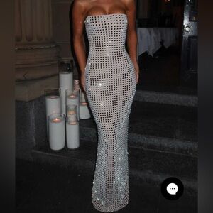 Baby Boo Neriah Dress Nude Disco Mirror